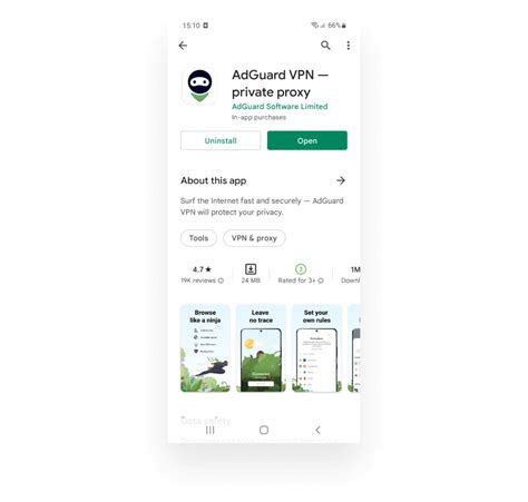AdGuard VPN for your privacy and security.
